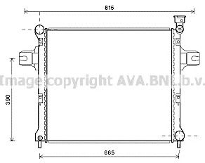 AVA QUALITY COOLING je2058 -  Радиатор, охлаждение двигателя